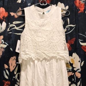 White Lace Dress Up Boutique Dress